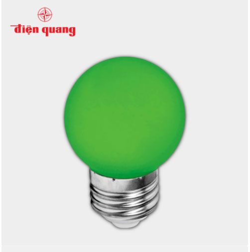 Đèn LED Bulb Điện Quang ĐQ LEDBU14G45 01G ( 1W xanh lá )